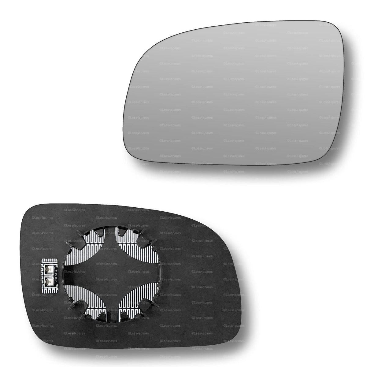 Replacement Wing Mirror Glass Left for VW Lupo 1998-2005 Clip-On Passenger Near Side N/S Heated Convex