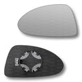 Replacement Wing Mirror Glass Left for Vauxhall Corsa 2006-2014 Clip-On Passenger Near Side N/S Heated Convex