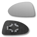 Replacement Wing Mirror Glass Left for Vauxhall Corsa 2006-2014 Clip-On Passenger Near Side N/S Heated Convex