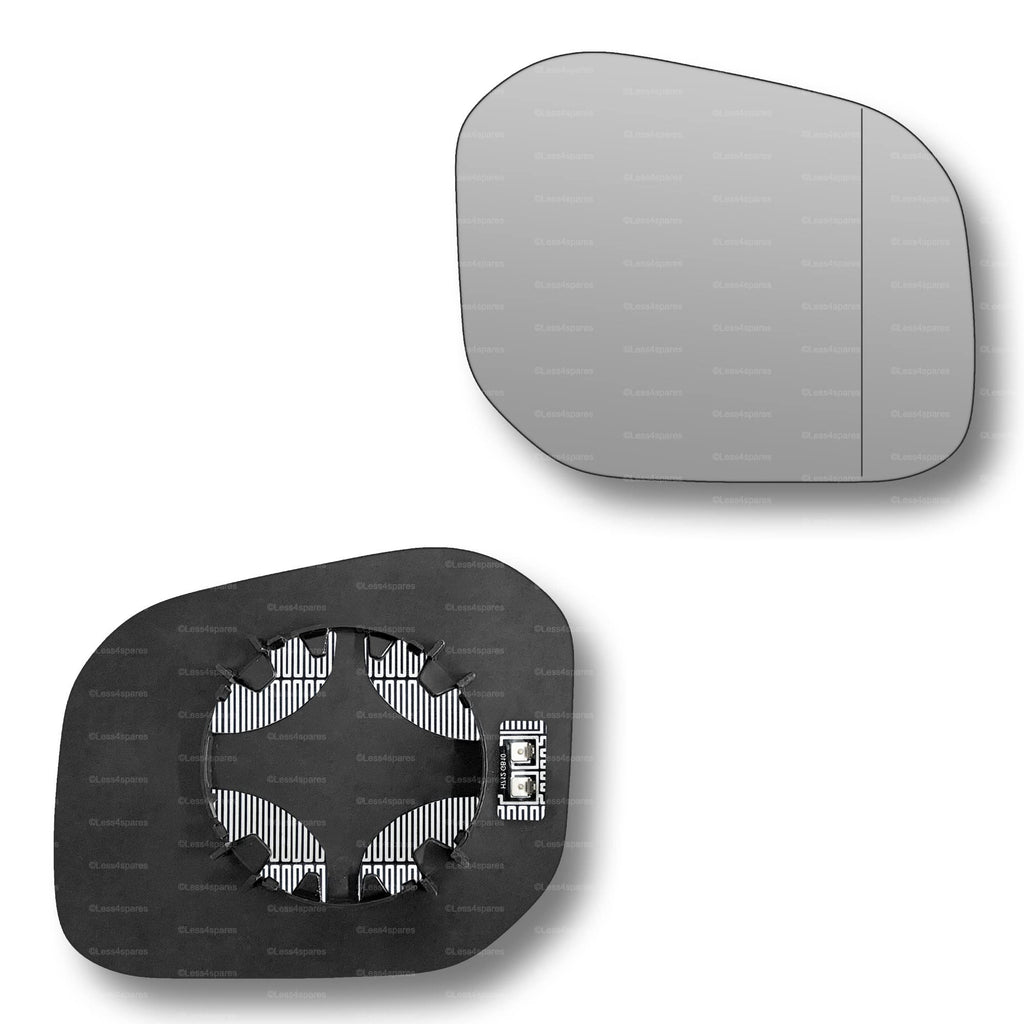 Replacement Wing Mirror Glass Right for VW Caddy 2015-2020 Clip-On Driver Off side Heated with Blind Spot