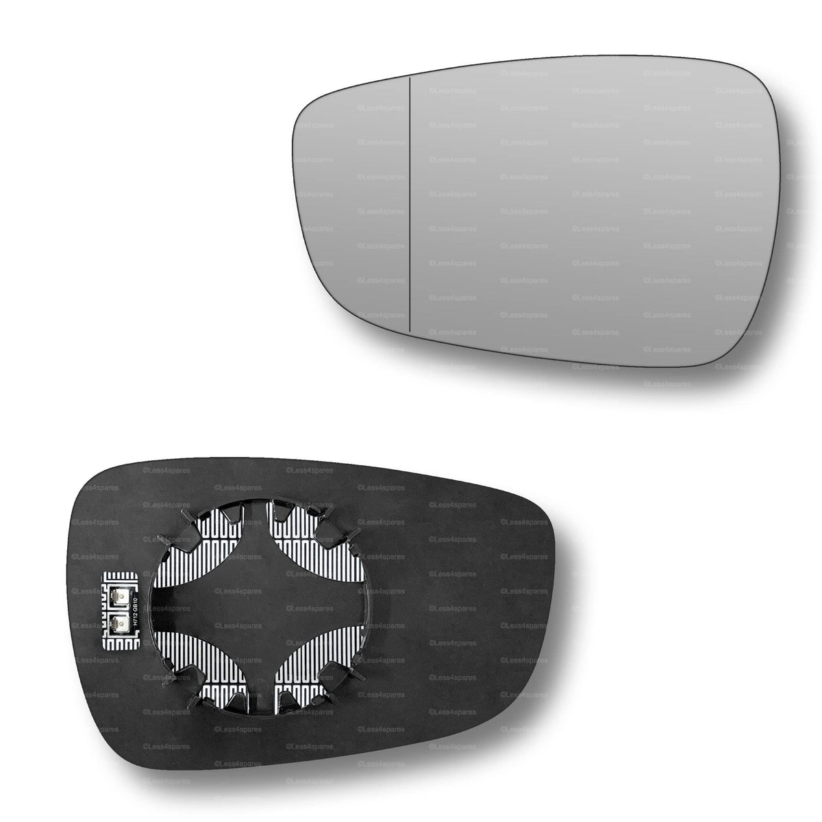 Replacement Wing Mirror Glass Left for Hyundai i30 2012-2017 Clip-On Passenger Near Side N/S Heated with Blind Spot