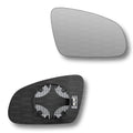 Replacement Wing Mirror Glass Right for Hyundai Kona 2017-2022 Clip-On Driver Off side Heated Convex