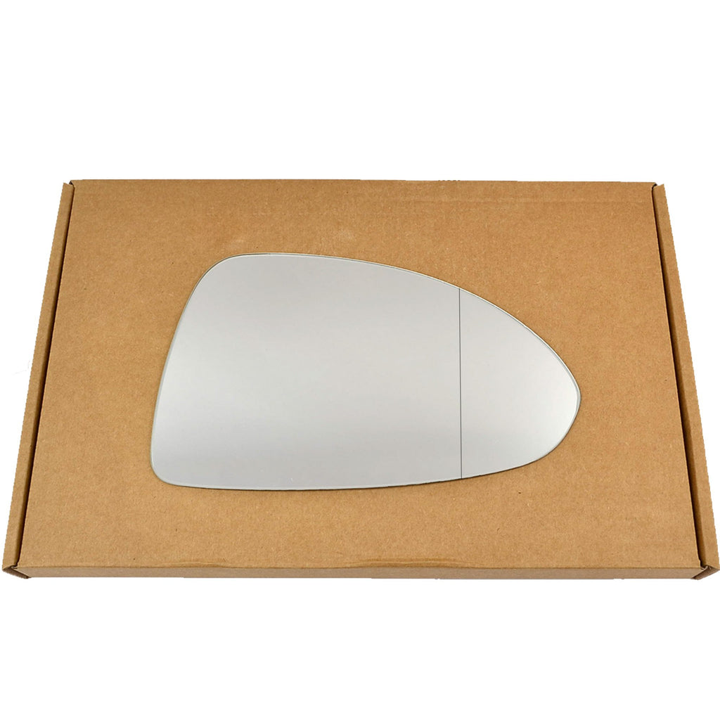 Replacment Wing Door Mirror Glass for Vauxhall Corsa D 2006-2014 Stick-On (Wide Angle - with Blind Spot, Right Driver Side)