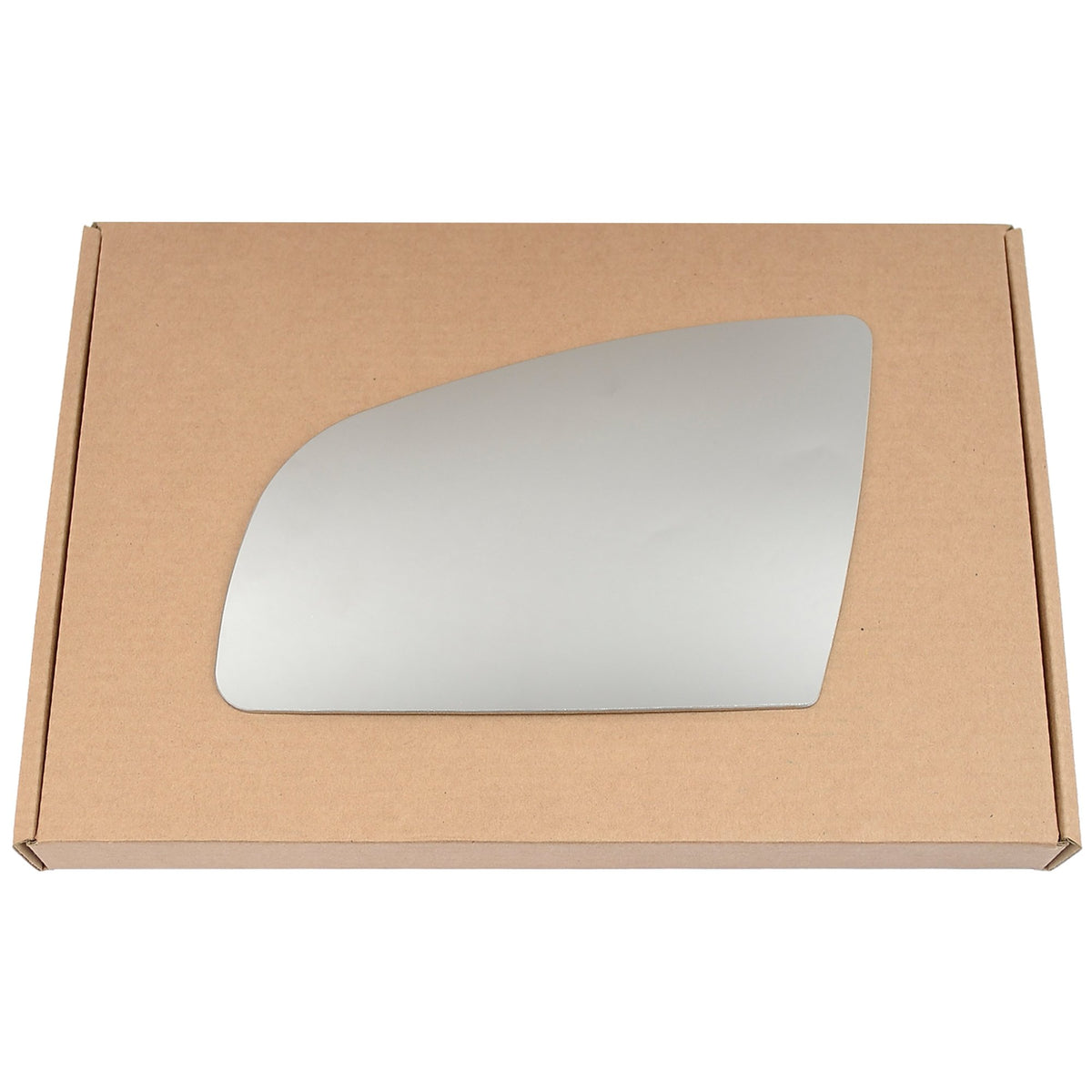Wing Mirror Glass Left for Audi A6 2004-2008 Stick-On Passenger Near Side Convex