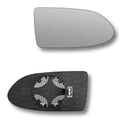 Replacement Wing Mirror Glass Right for Vauxhall Zafira 1999-2005 Clip-On Driver Off side Heated Convex