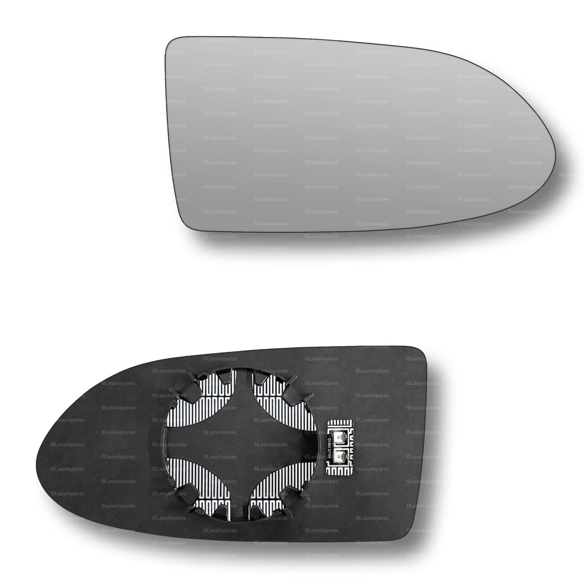 Replacement Wing Mirror Glass Right for Vauxhall Zafira 1999-2005 Clip-On Driver Off side Heated Convex