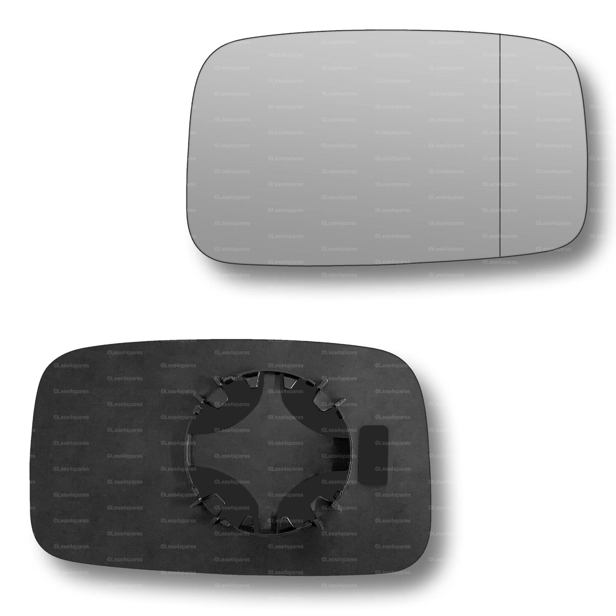 Replacement Wing Mirror Glass Right for Vauxhall Frontera 1991-1998 Clip-On Driver Off side with Blind Spot
