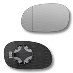 Replacement Wing Mirror Glass Left for Citroen C3, C2, C3 Pluriel 2002-2010 Clip-On Passenger Near Side N/S Heated with Blind Spot
