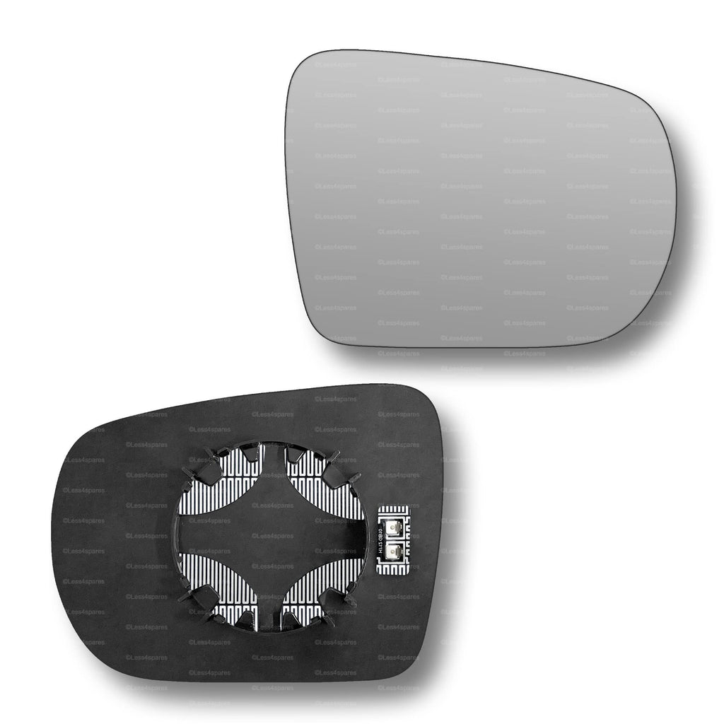 Replacement Wing Mirror Glass Right for Hyundai ix35 2010-2016 Clip-On Driver Off side Heated Convex