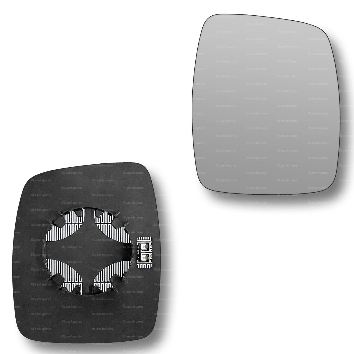 Replacement Wing Mirror Glass Right for Mercedes Vito 1996-2003 Clip-On Driver Off side Heated Convex