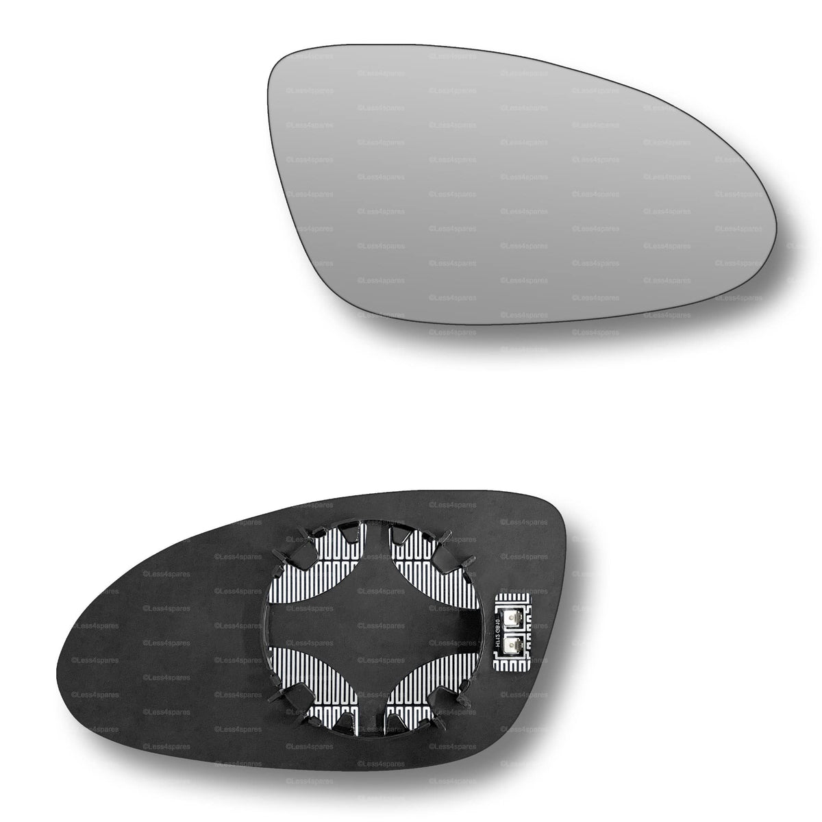 Replacement Wing Mirror Glass Right for Mercedes CLS 2004-2008 Clip-On Driver Off side Heated Convex