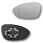 Replacement Wing Mirror Glass Left for BMW M3 2007-2013 Clip-On Passenger Near Side N/S Heated with Blind Spot