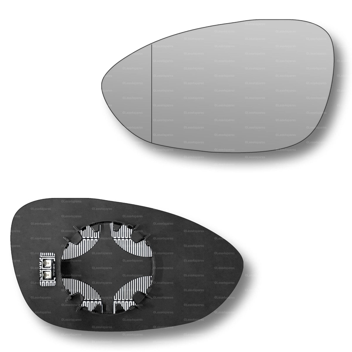 Replacement Wing Mirror Glass Left for BMW M3 2007-2013 Clip-On Passenger Near Side N/S Heated with Blind Spot