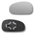 Replacement Wing Mirror Glass Left for Seat Leon 2005-2009 Clip-On Passenger Near Side N/S Heated Convex