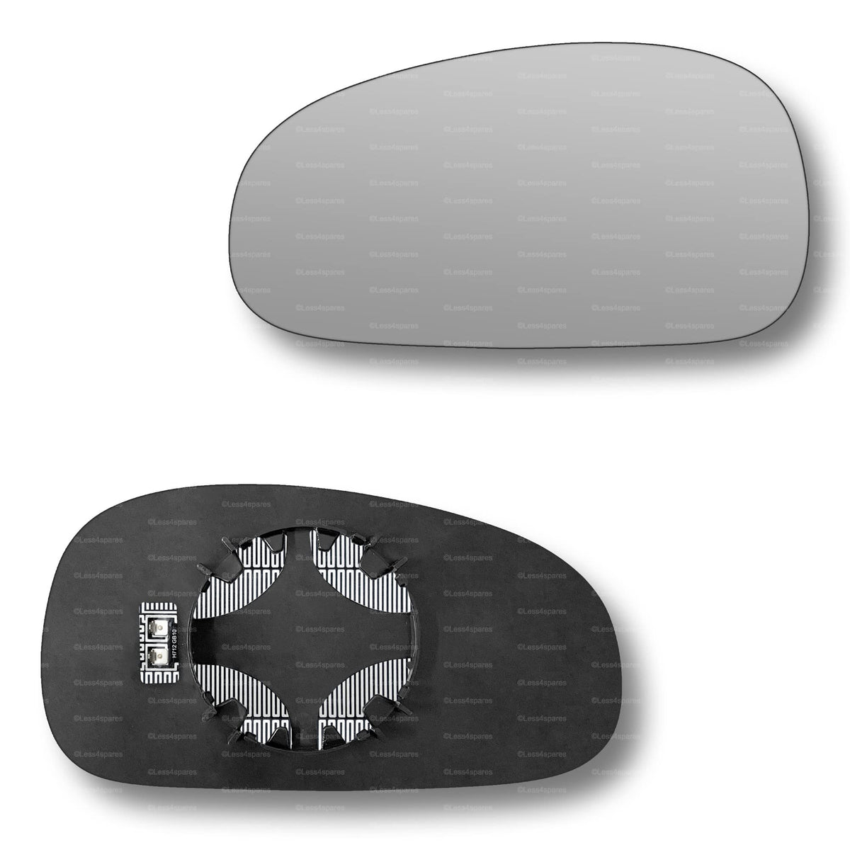 Replacement Wing Mirror Glass Left for Audi TT 1999-2006 Clip-On Passenger Near Side N/S Heated Convex