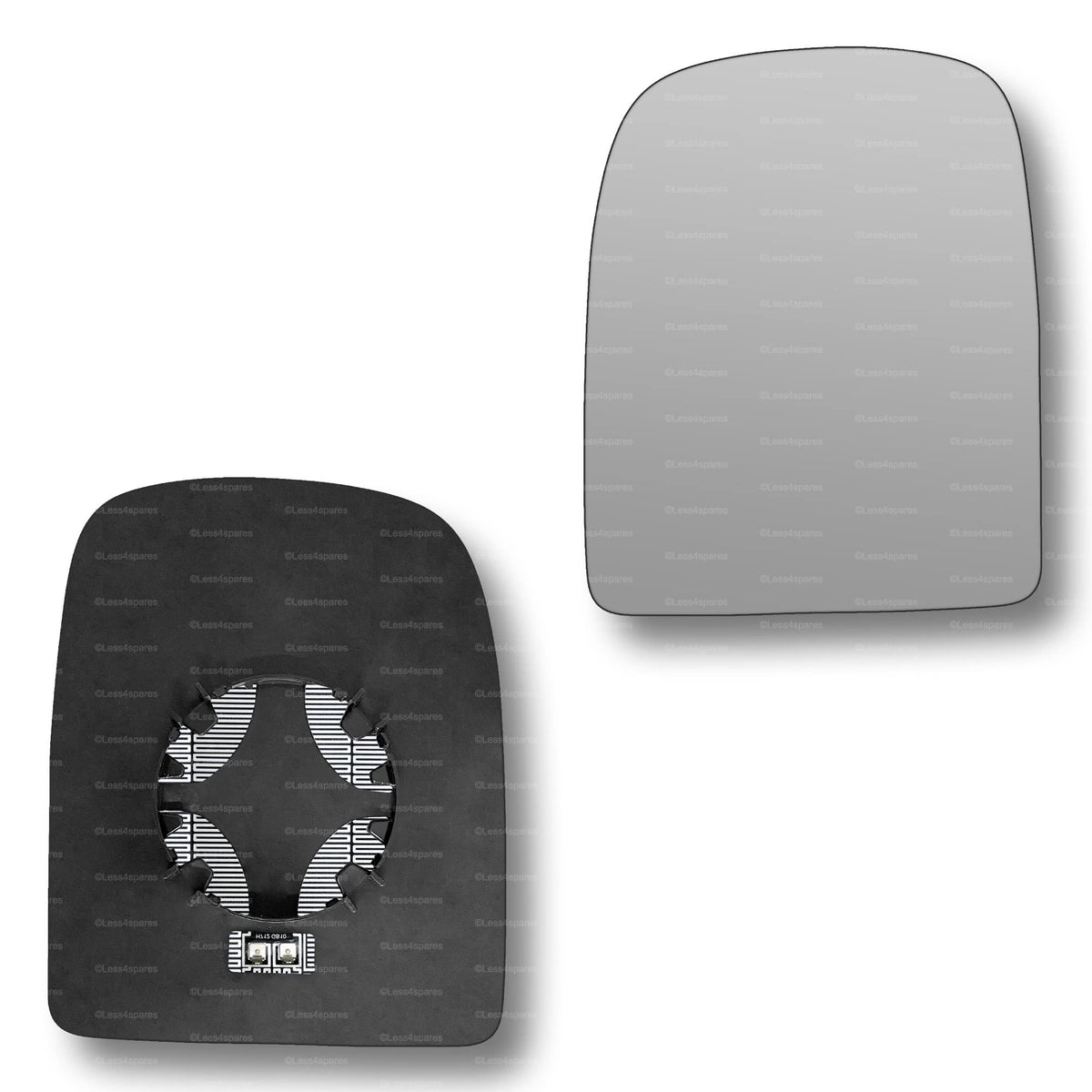 Replacement Wing Mirror Glass Left for Iveco Daily 2006-2014 Clip-On Passenger Near Side N/S Heated Convex