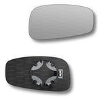 Replacement Wing Mirror Glass Right for Fiat Stilo 2001-2007 Clip-On Driver Off side Heated Convex