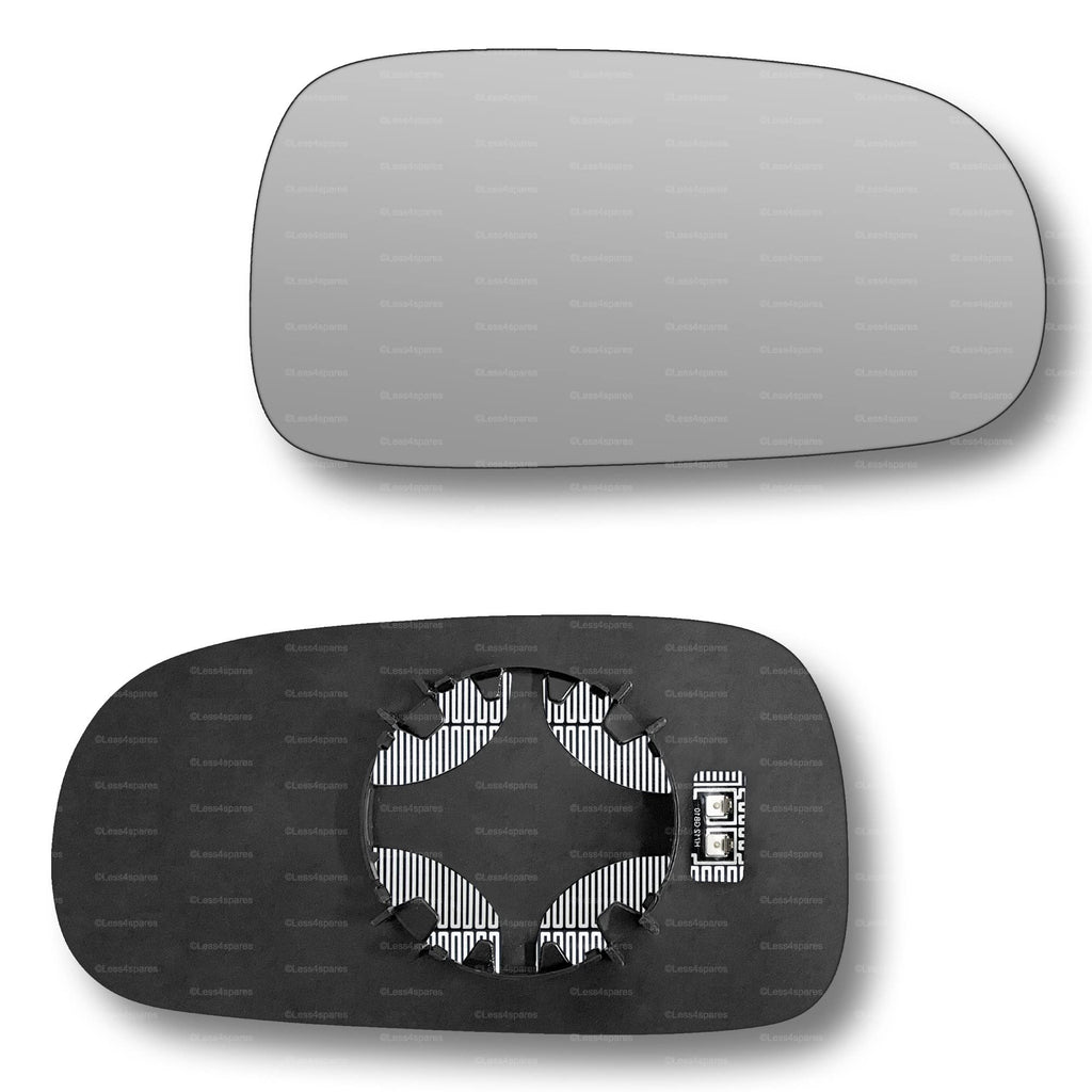 Replacement Wing Mirror Glass Right for Saab 9 5 2003-2008 Clip-On Driver Off side Heated Convex