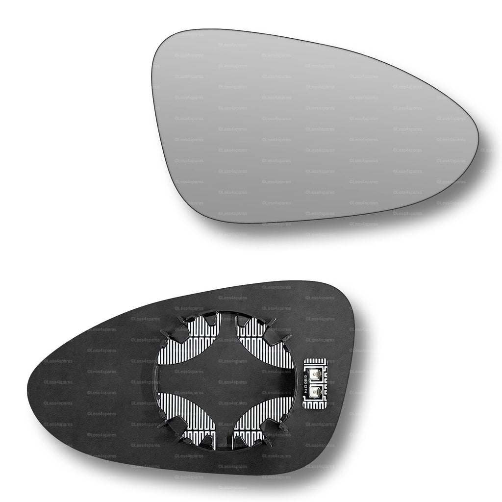 Replacement Wing Mirror Glass Right for Porsche Panamera 2017-2022 Clip-On Driver Off side Heated Convex