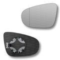 Replacement Wing Mirror Glass Left for VW Golf 2009-2012 Clip-On Passenger Near Side N/S Heated with Blind Spot