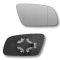 Replacement Wing Mirror Glass Right for Audi A6 1999-2004 Clip-On Driver Off side Heated with Blind Spot
