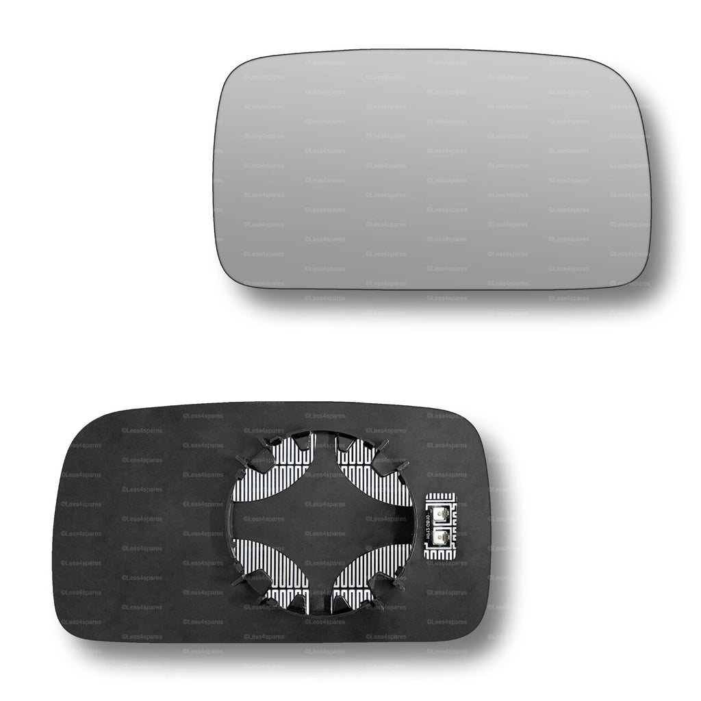 Replacement Wing Mirror Glass Right for VW Polo 1994-1999 Clip-On Driver Off side Heated Convex