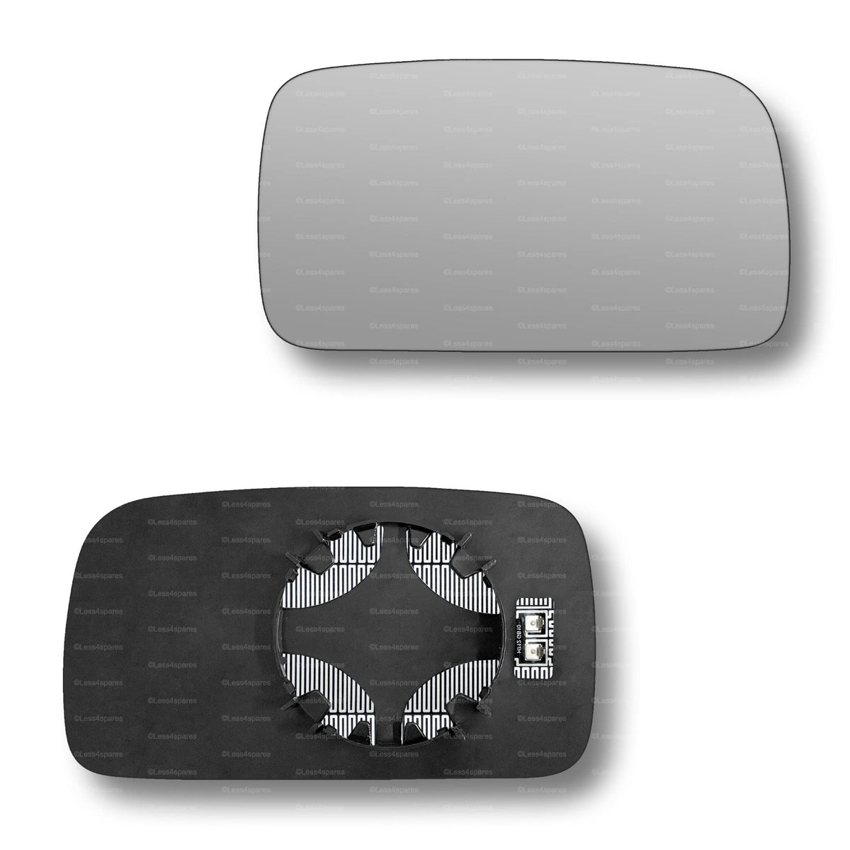 Replacement Wing Mirror Glass Right for VW Polo 1994-1999 Clip-On Driver Off side Heated Convex
