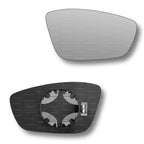 Replacement Wing Mirror Glass Right for Citroen C3 2016-2021 Clip-On Driver Off side Heated Convex