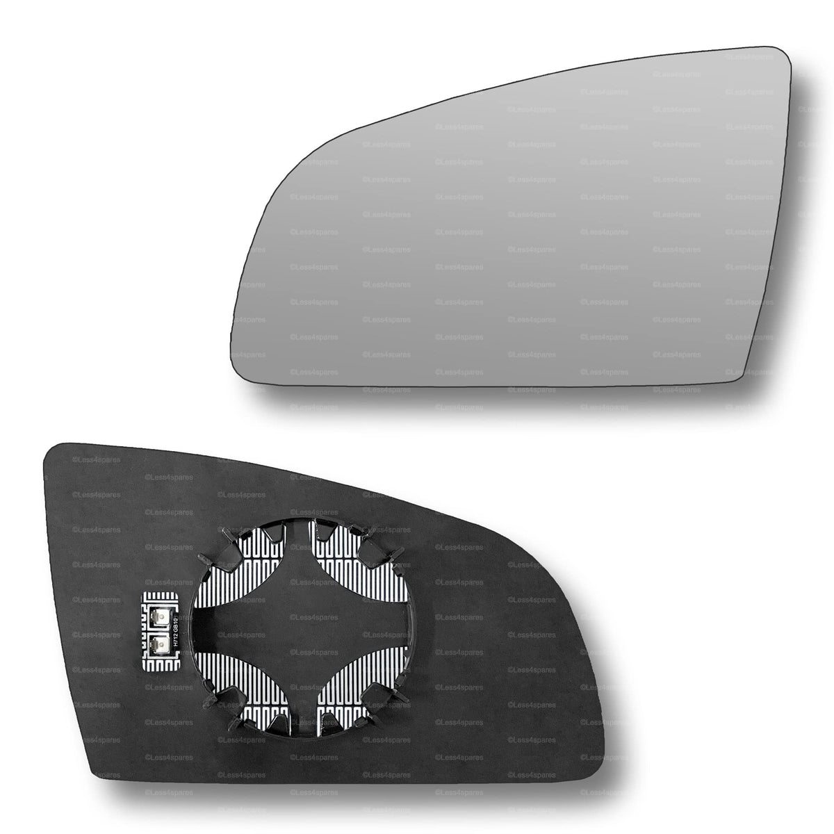 Replacement Wing Mirror Glass Left for Audi A3 2003-2008 Clip-On Passenger Near Side N/S Heated Convex
