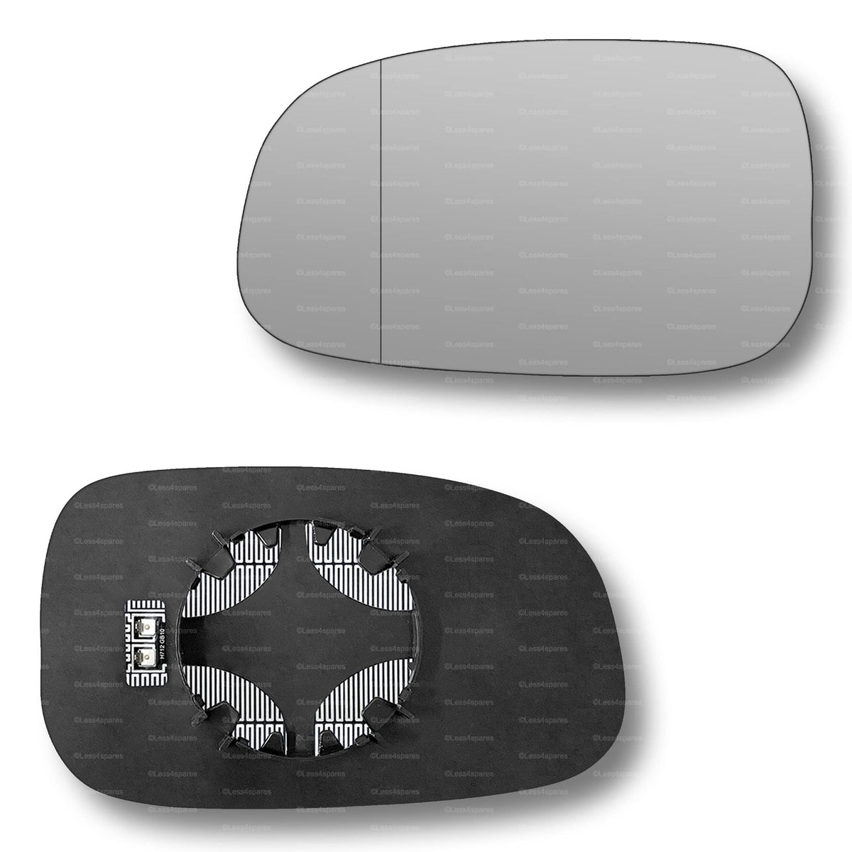 Replacement Wing Mirror Glass Left for Volvo S60 2007-2009 Clip-On Passenger Near Side N/S Heated with Blind Spot