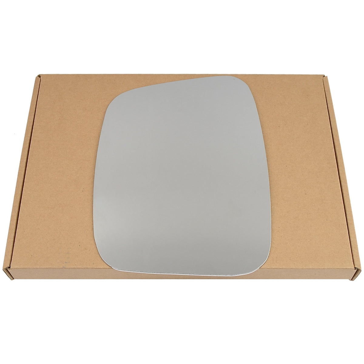 Wing Mirror Glass Left for Fiat Fiorino 2007-2020 Stick-On Passenger Near Side Convex