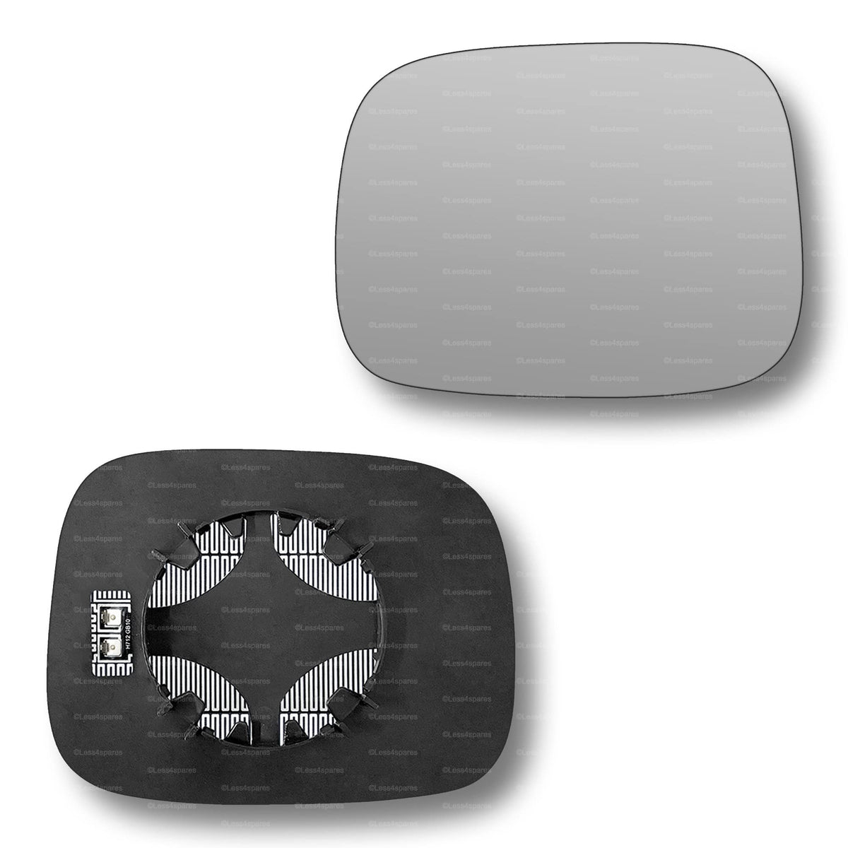 Replacement Wing Mirror Glass Left for Volvo XC90 2007-2014 Clip-On Passenger Near Side N/S Heated Convex