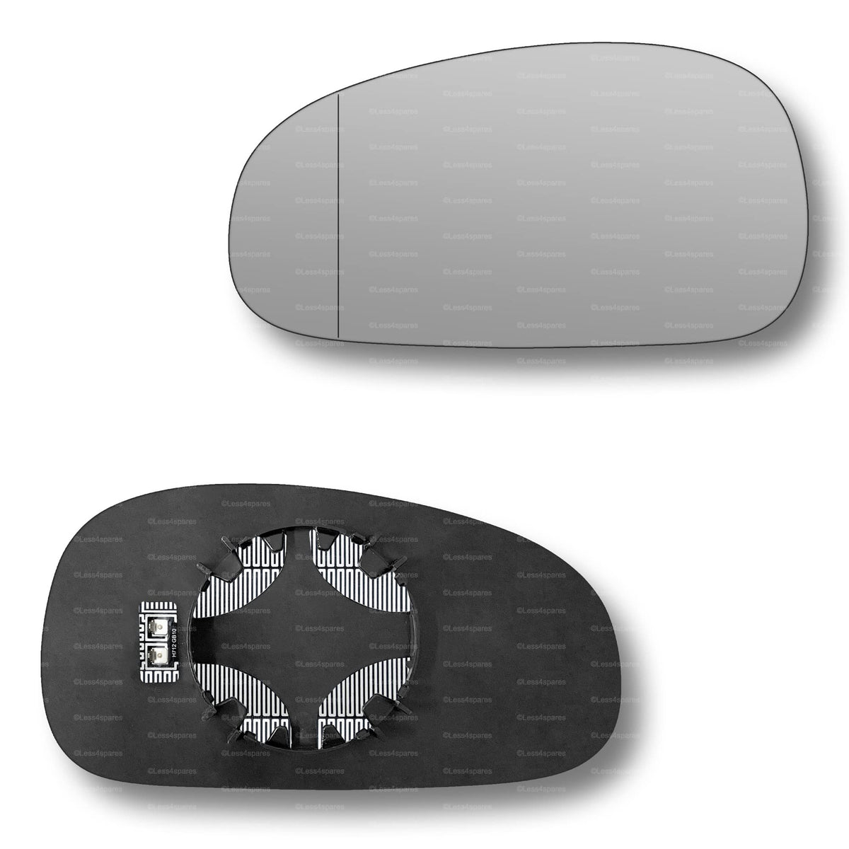 Replacement Wing Mirror Glass Left for Audi TT 1999-2006 Clip-On Passenger Near Side N/S Heated with Blind Spot