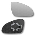 Replacement Wing Mirror Glass Right for Vauxhall Adam 2012-2019 Clip-On Driver Off side Heated Convex