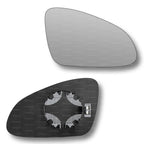 Replacement Wing Mirror Glass Right for Vauxhall Adam 2012-2019 Clip-On Driver Off side Heated Convex