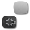 Replacement Wing Mirror Glass Right for Vauxhall Frontera 1998-2004 Clip-On Driver Off side Heated Convex