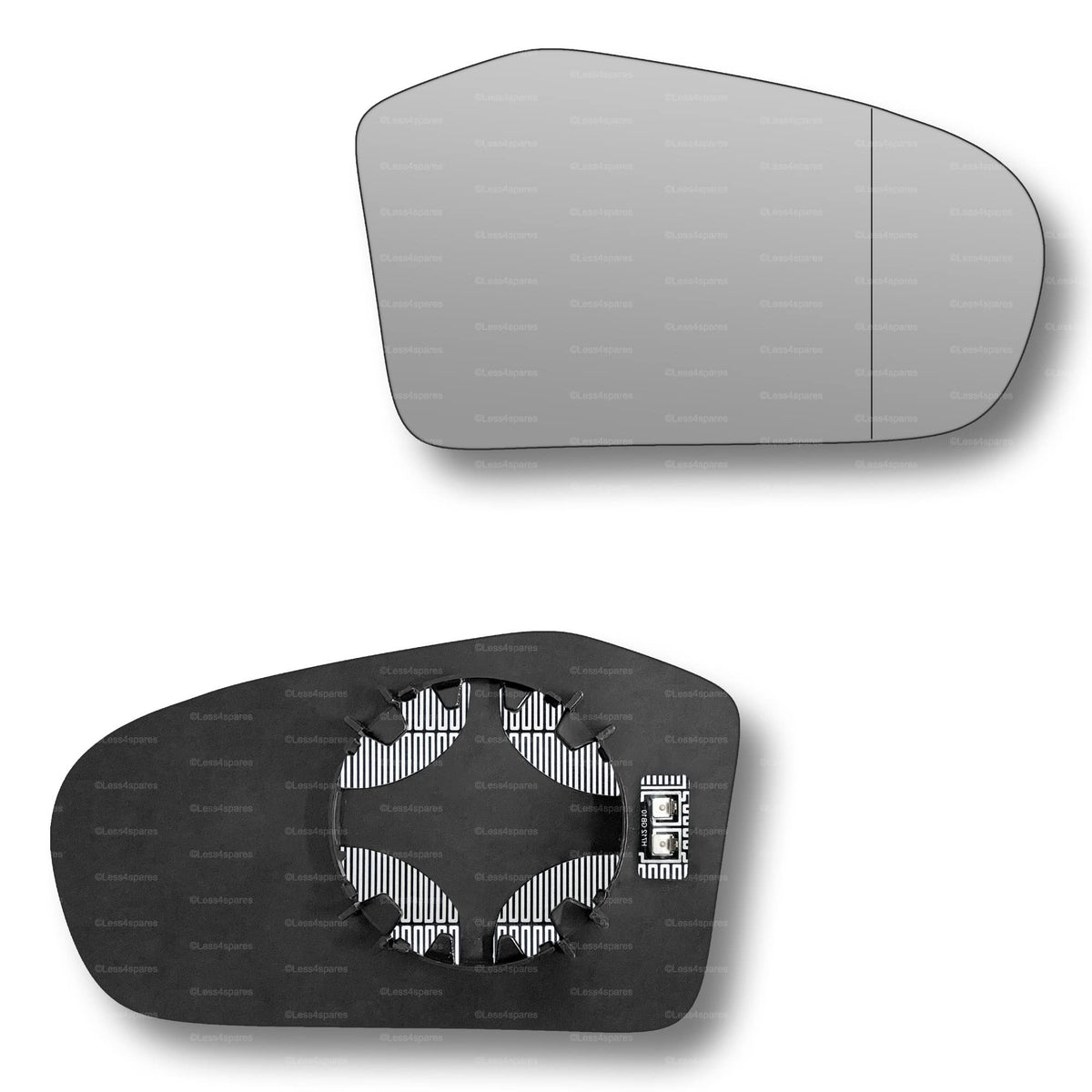 Replacement Wing Mirror Glass Right for Mercedes B-Class 2005-2008 Clip-On Driver Off side Heated with Blind Spot