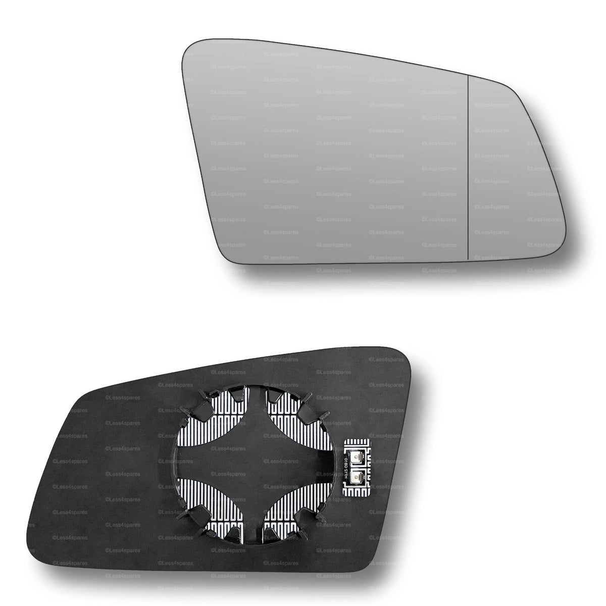 Replacement Wing Mirror Glass Right for Mercedes E-Class 2009-2016 Clip-On Driver Off side Heated with Blind Spot