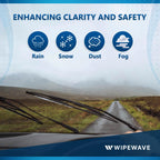 WipeWave Windscreen Wiper Blades for Mazda Demio 1998-2003 Hatchback, 20" 16" Front U-Hook - image 5