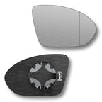 Replacement Wing Mirror Glass Right for Vauxhall Astra 2015-2021 Clip-On Driver Off side Heated with Blind Spot