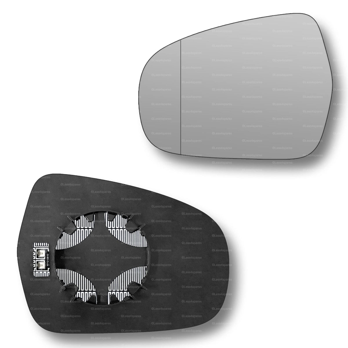 Replacement Wing Mirror Glass Left for Suzuki SX4 S-Cross 2013-2021 Clip-On Passenger Near Side N/S Heated with Blind Spot
