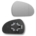 Replacement Wing Mirror Glass Right for Peugeot 207 2006-2012 Clip-On Driver Off side Heated with Blind Spot