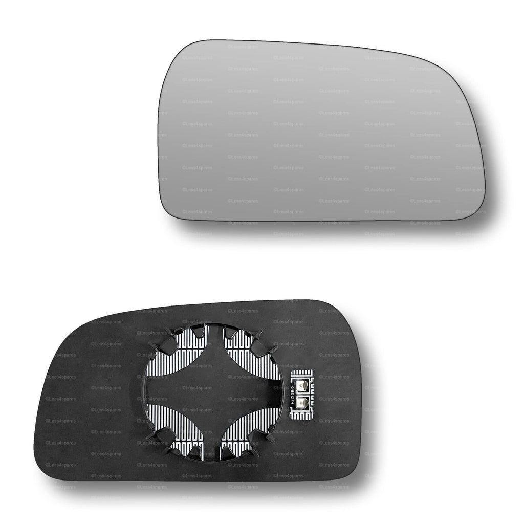 Replacement Wing Mirror Glass Right for Hyundai Tucson 2004-2009 Clip-On Driver Off side Heated Convex