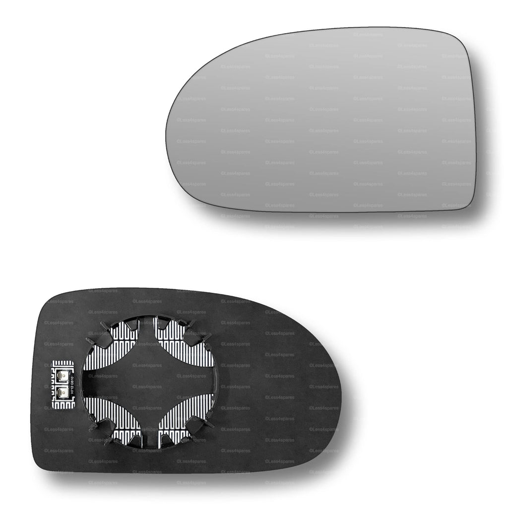 Replacement Wing Mirror Glass Left for Jeep Compass 2007-2016 Clip-On Passenger Near Side N/S Heated Convex