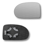 Replacement Wing Mirror Glass Left for Jeep Compass 2007-2016 Clip-On Passenger Near Side N/S Heated Convex