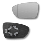 Replacement Wing Mirror Glass Left for Kia Ceed 2012-2018 Clip-On Passenger Near Side N/S Heated with Blind Spot