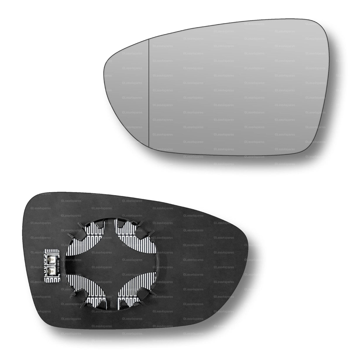 Replacement Wing Mirror Glass Left for Kia Ceed 2012-2018 Clip-On Passenger Near Side N/S Heated with Blind Spot