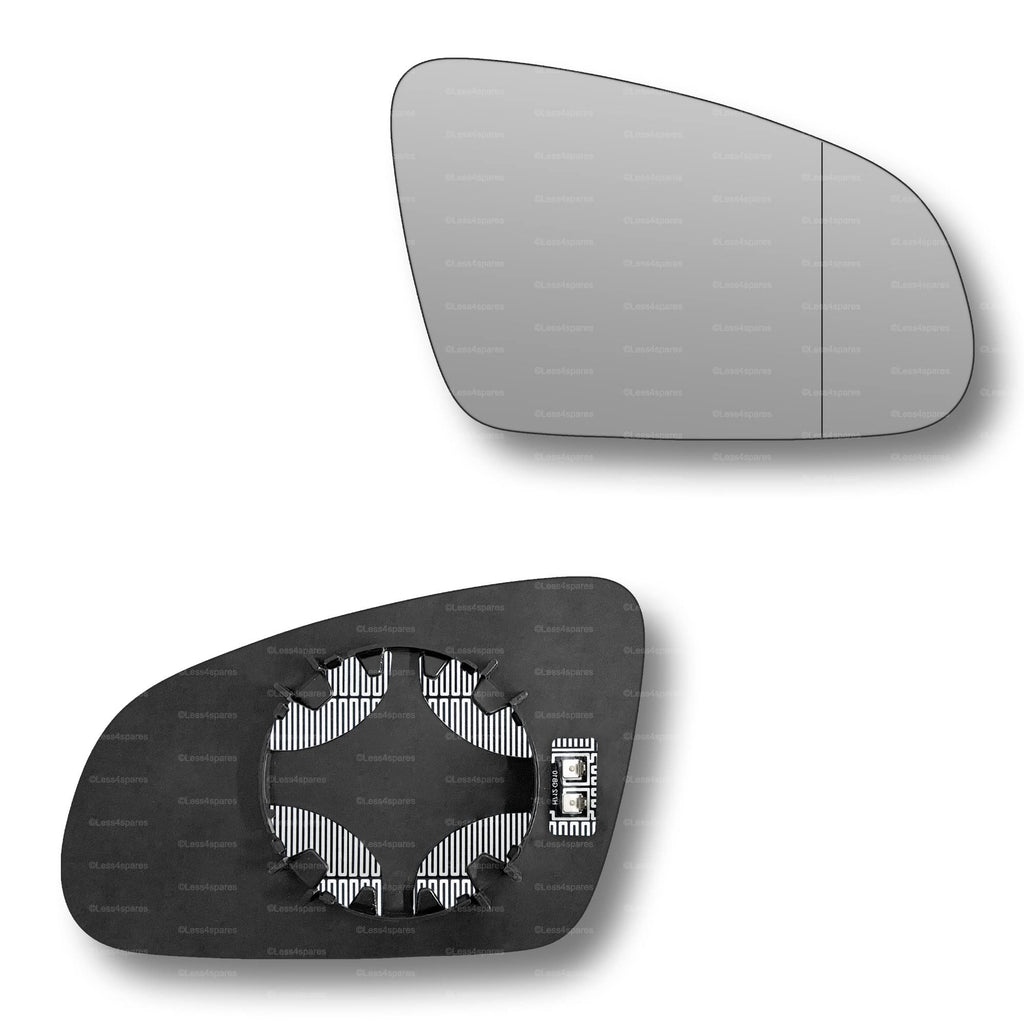 Replacement Wing Mirror Glass Right for Hyundai Kona 2017-2022 Clip-On Driver Off side Heated with Blind Spot
