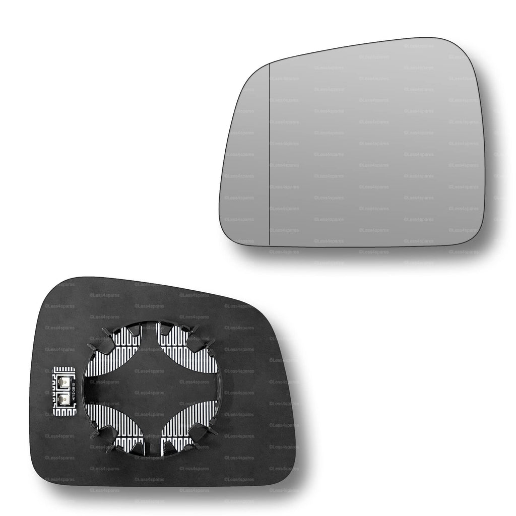 Replacement Wing Mirror Glass Left for Jeep Grand Cherokee 2011-2021 Clip-On Passenger Near Side N/S Heated with Blind Spot