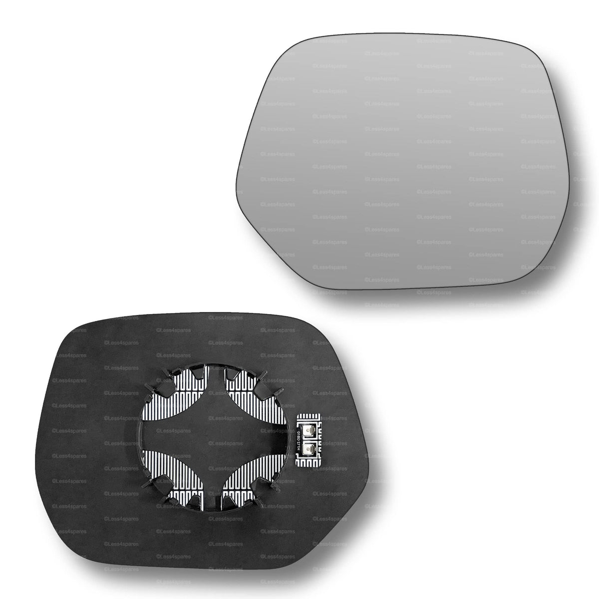 Replacement Wing Mirror Glass Right for Honda CR-V 2018-2022 Clip-On Driver Off side Heated Convex